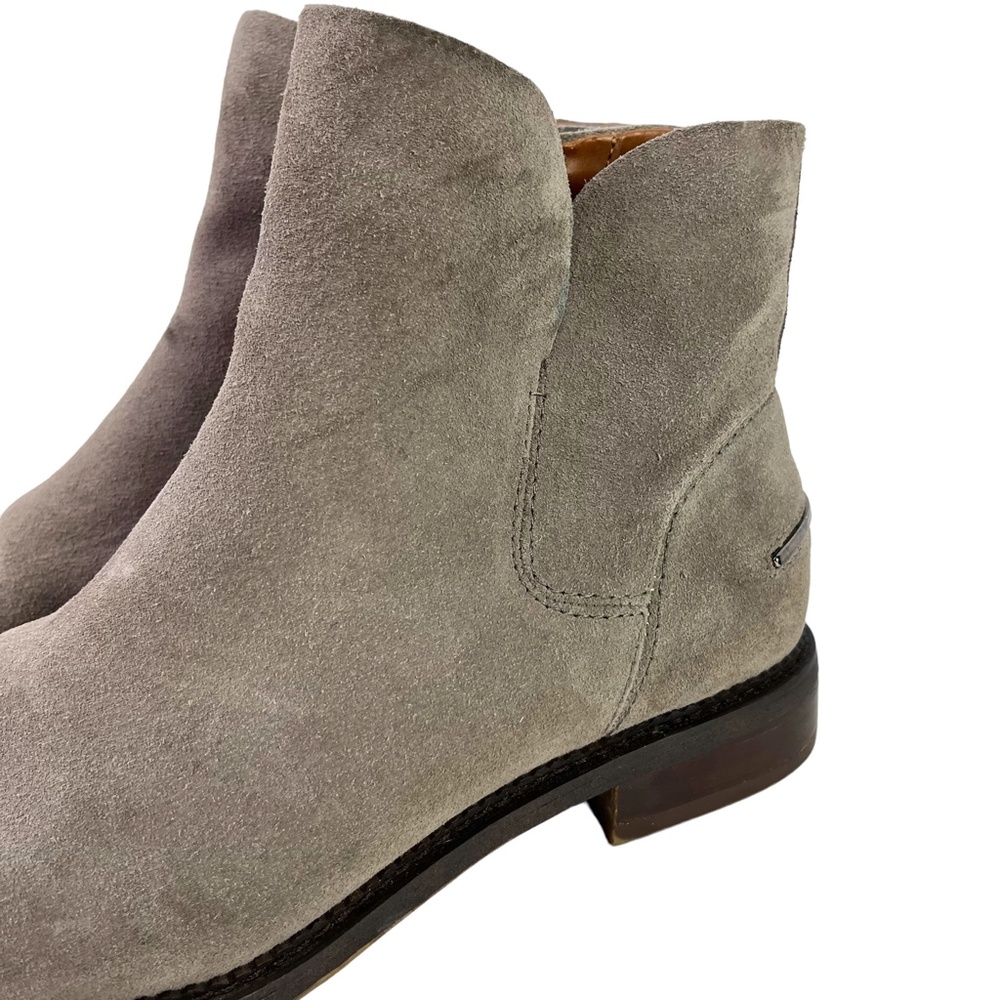 Franco Sarto Happily Women's Gray Taupe Genuine Leather Suede Ankle Boots sz 9.5 - Picture 8 of 16